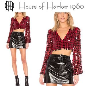 All over sequin embellishment Short Top